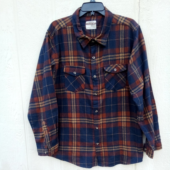 Open Trails Other - Open Trails Long Sleeve Button Down Flannel Shirt Man's Sz. XL